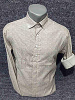 Рубашка мужская cтрейчевая, приталенная, молодёжная р-ры S-2XL (3цв) "ROLADA" недорого от прямого поставщика