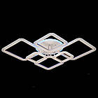 Світлодіодна люстра 150 Вт на пульті д/у з діммером і підсвічуванням основи колір каркасу білий D-A9271/6WH LED, фото 4