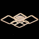 Світлодіодна люстра 150 Вт на пульті д/у з діммером і підсвічуванням основи колір каркасу білий D-A9271/6WH LED, фото 3