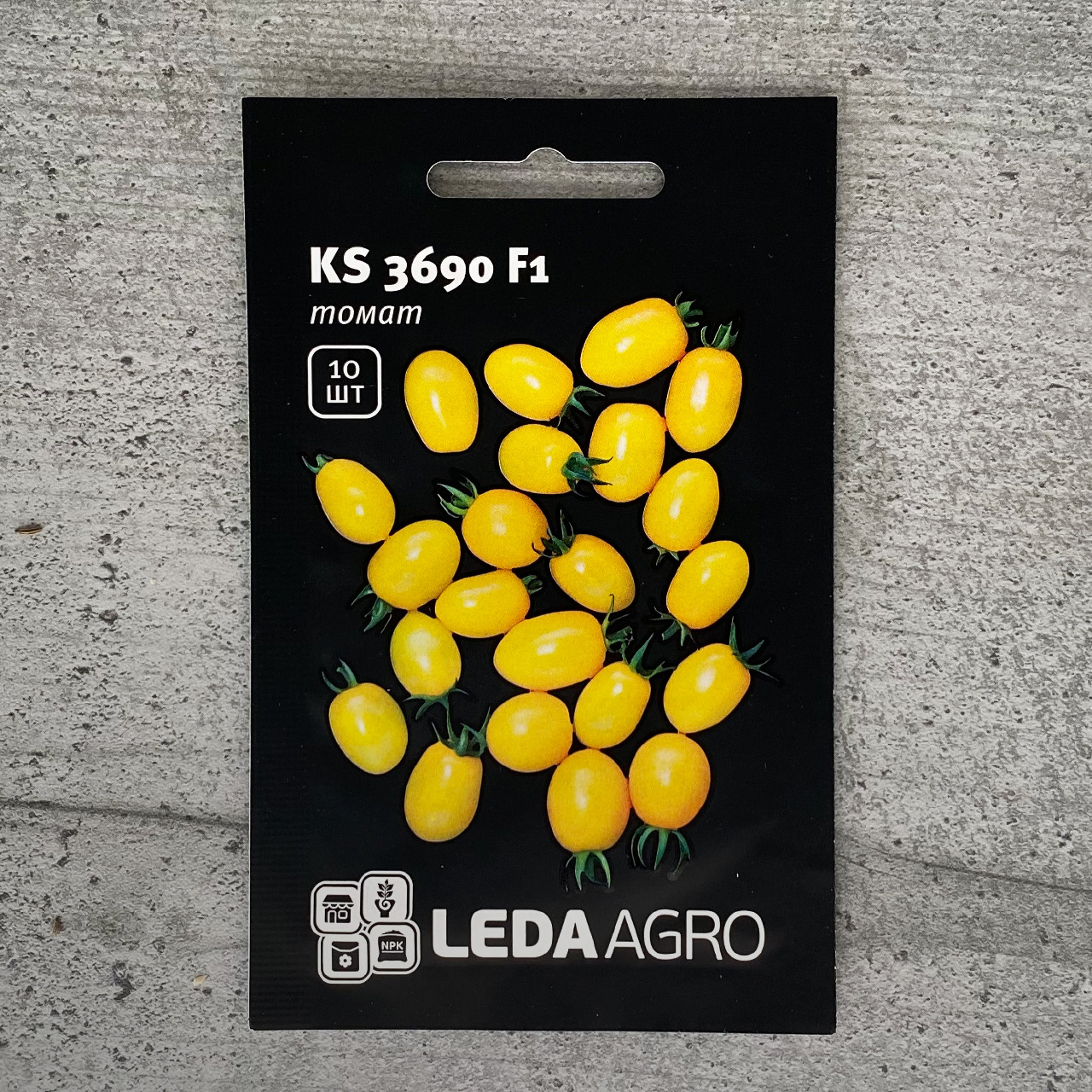 Томат KS 3690 F1 10 шт низькорослий насіння пакетоване Leda Agro