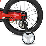 Велосипед дитячий двоколісний магнієва рама Profi WLN1650D-3N 16" зростання 100-120 см вік 4 до 7 років червоний, фото 5