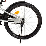 Велосипед дитячий двоколісний Profi Y20222-1 20" зріст 130-150 см вік 7 до 11 років сірий, фото 4
