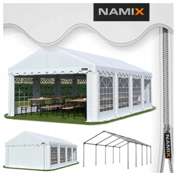 Павільйон садовий Namix 3x8 m щільність ПЭ240г/м2, фото 1