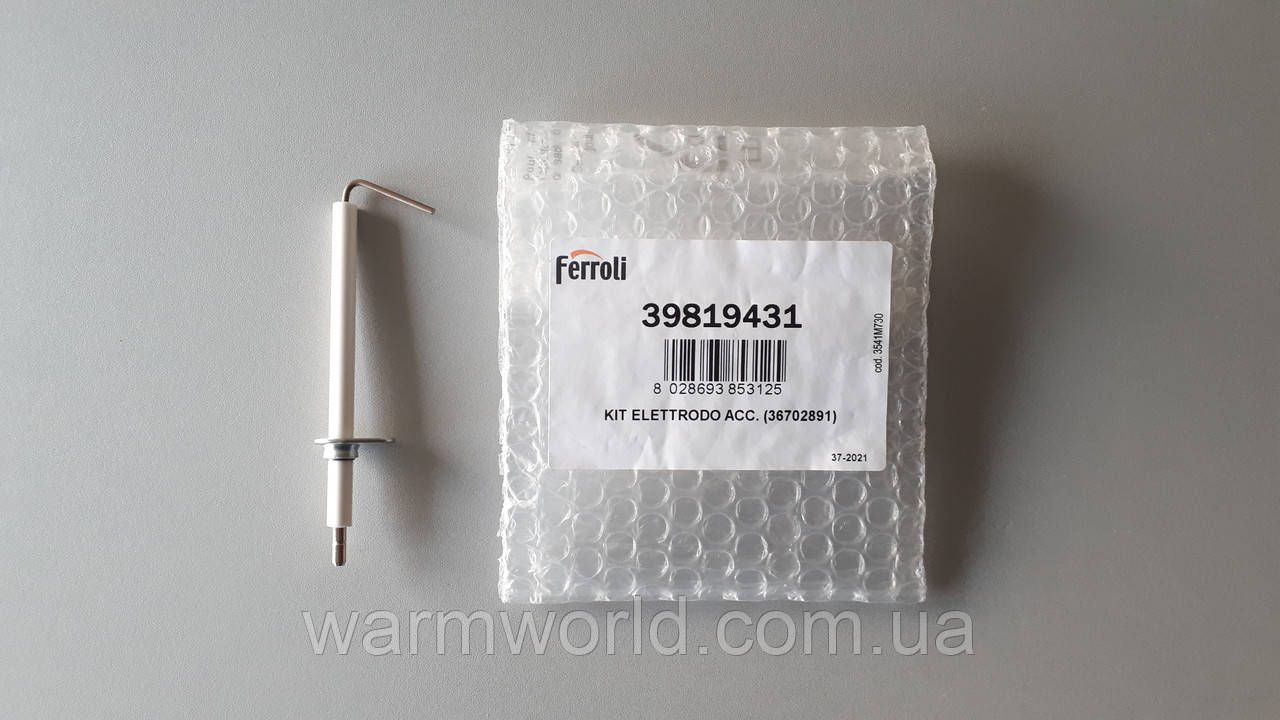 39819431 Электрод розжига/контроля пламени DOMIproject Ferroli: продажа ...