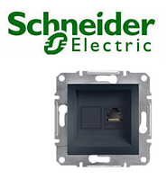 Розетка комп'ютерна RJ-45 cat.5e Shneider-Electric Asfora антрацит EPH4300171