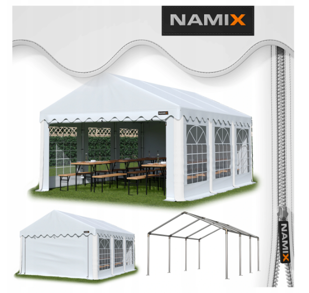 Павільйон садовий Namix 4x6 m щільність ПЭ240г/м2, фото 1