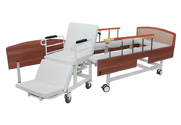 Медицинская функциональная электро кровать MIRID W02. Кровать со встроенным креслом. Кровать для реабилитации. - фото 1 - id-p1561838371