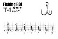 Тройник Fishing ROI Treble Hook T-1 BC №4 (5шт/уп)