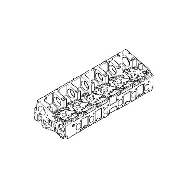 Головка блоку 504385964 без пневмоторм/без клапанів. T8.390/Mag.340 Case 5801378194