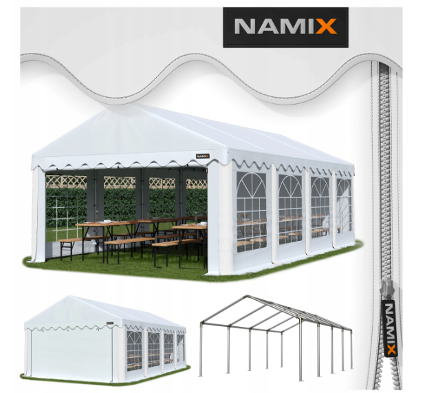 Павільйон садовий Namix 5x8 m щільність ПЭ240г/м2, фото 1