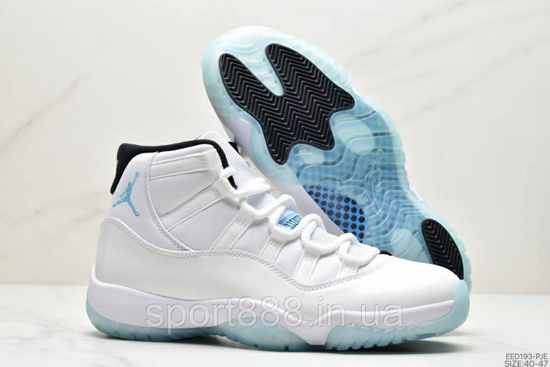 Eur40-47 Air Jordan 11 Legend Blue білі Retro чоловічі кросівки