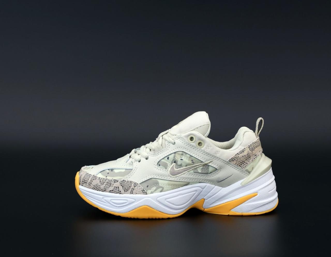 Женские кроссовки Nike M2K Tekno Camo кожаные (камуфляжные) - фото 3 - id-p1561866465