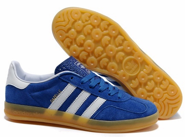 Кроссовки мужские Adidas Gazelle Indoor светло-синие - фото 3 - id-p1561866466