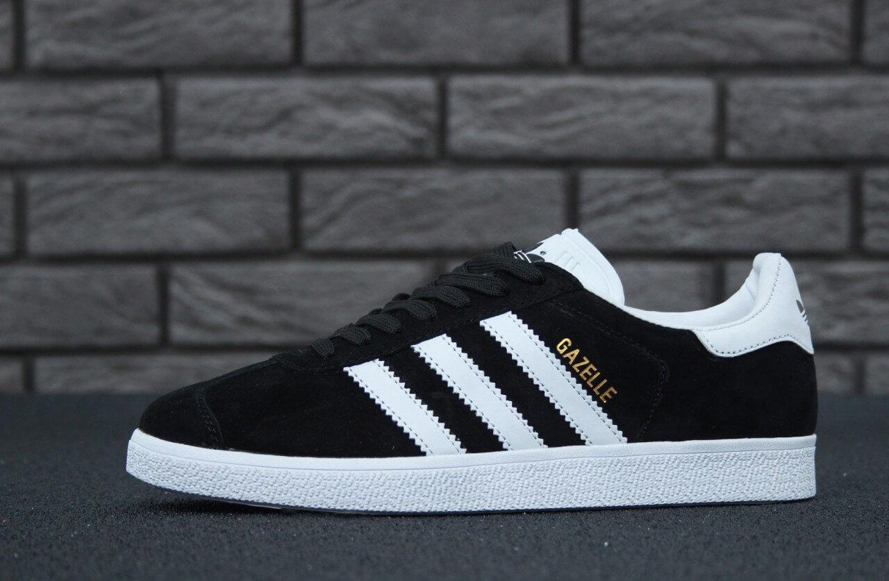 Кроссовки Adidas Gazelle OG Black White (Адидас Газели черно-белые) мужские и женские размеры 36-45 - фото 4 - id-p1561866471