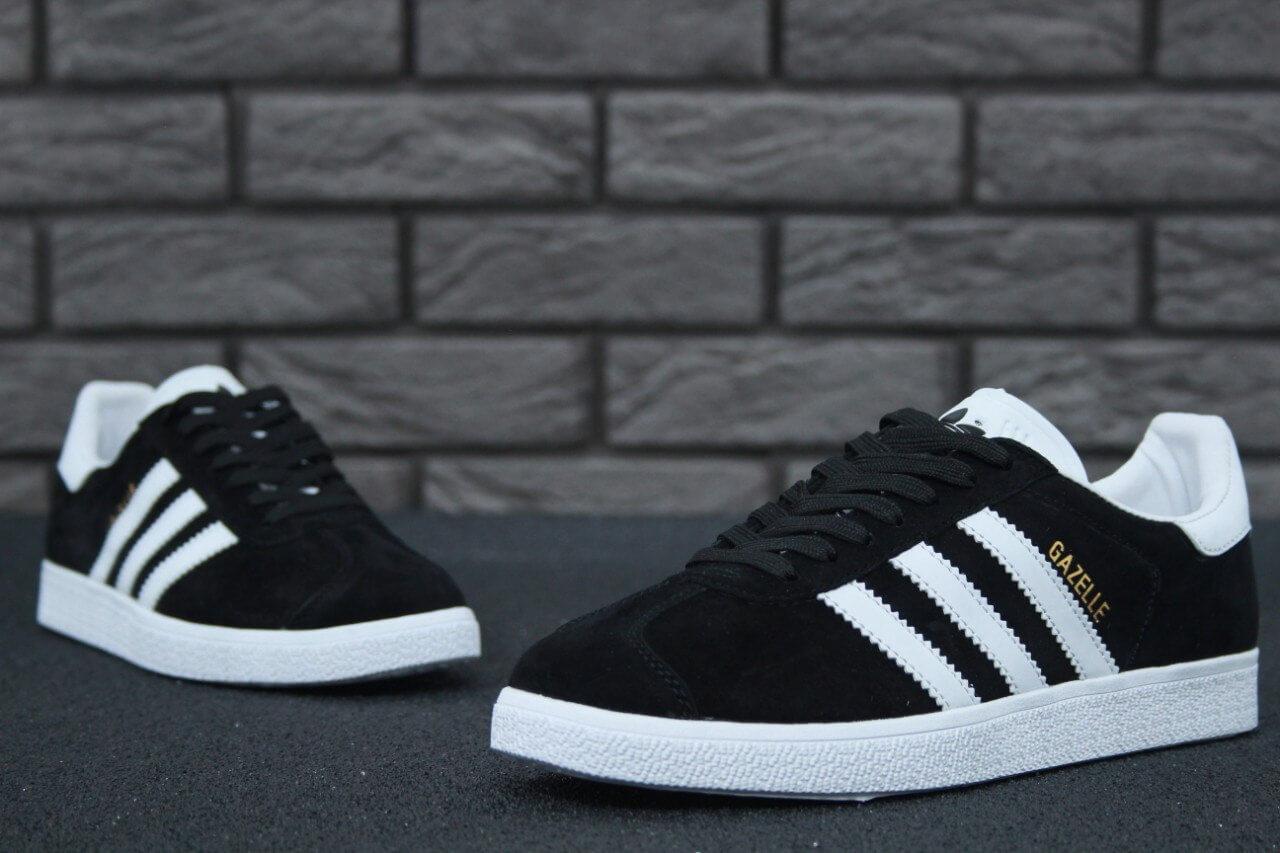 Кроссовки Adidas Gazelle OG Black White (Адидас Газели черно-белые) мужские и женские размеры 36-45 - фото 8 - id-p1561866471