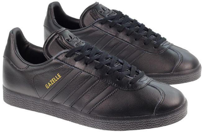 Кроссовки Adidas Gazelle Leather Black - фото 1 - id-p1561866473