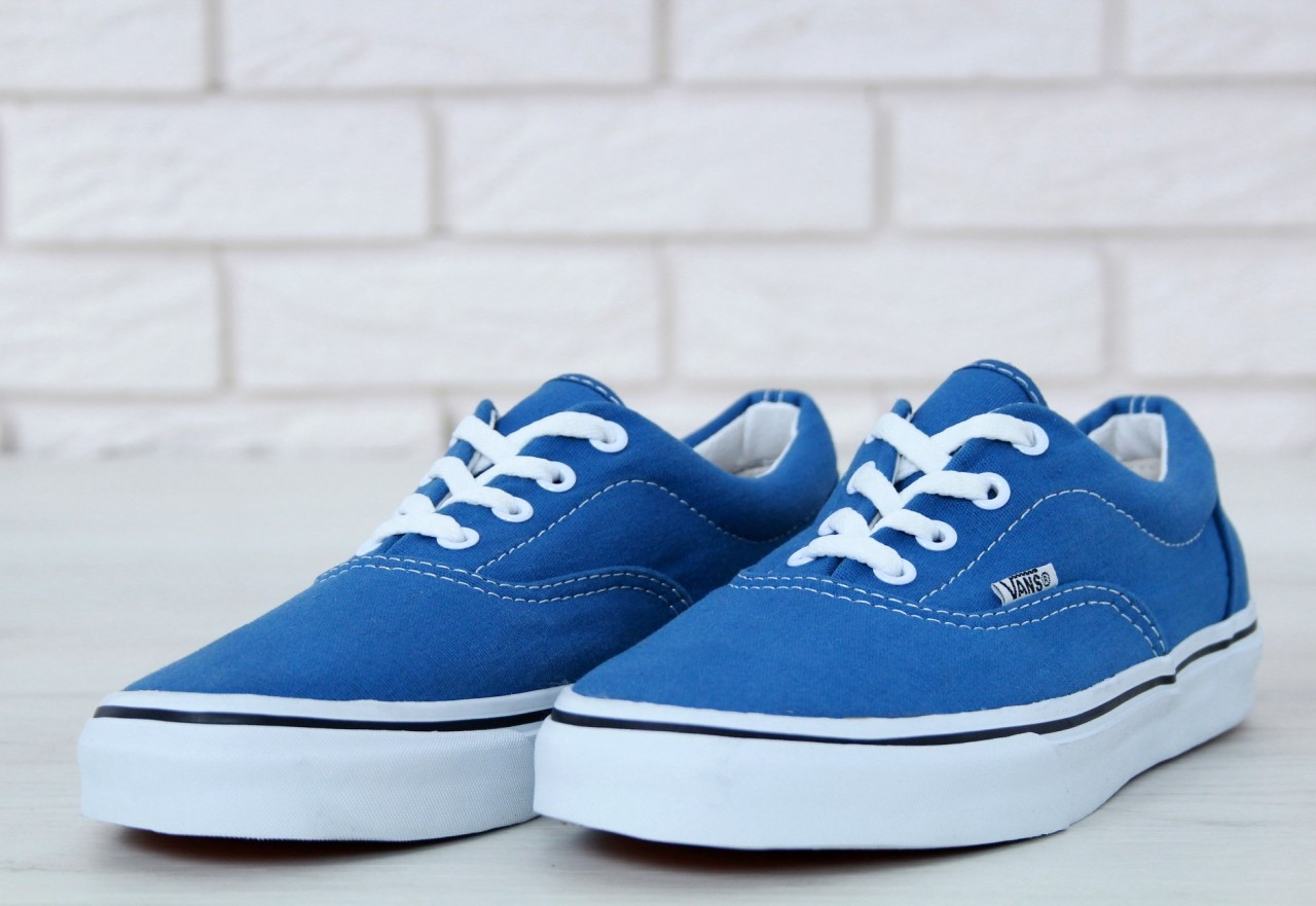 Кеды Vans Authentic Navy Canvas Skate Shoes (Кеды Ванс Аутентик синего цвета женские и мужские размеры 36-42) - фото 5 - id-p1561866488