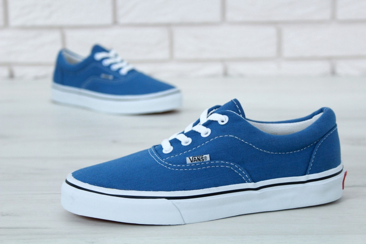 Кеды Vans Authentic Navy Canvas Skate Shoes (Кеды Ванс Аутентик синего цвета женские и мужские размеры 36-42) - фото 7 - id-p1561866488