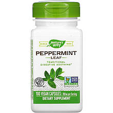 Листя перцевої м'яти Nature's Way "Peppermint Leaf" 700 мг (100 капсул)