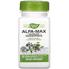 Люцерна Nature's Way "Alfa-Max Alfalfa Concentrate" концентрована, 840 мг (100 капсул)