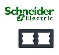 Рамка 2-постова горизонтальна Shneider-Electric Asfora антрацит EPH5800271
