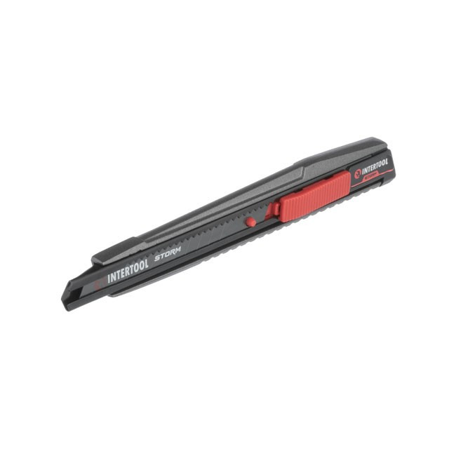 Нож сегментный 9 мм, алюминиевый, STORM INTERTOOL HT-0533, фото 1