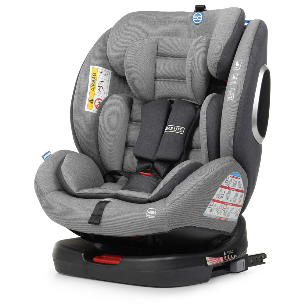 Автокрісло дитяче ME 1079 ABSOLUTE Royal Gray 360° льон Сірий