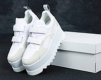 Женские кроссовки Stella Mccartney Eclypse Platform Sneakers в белом цвете