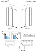 Шторка для ванни Radaway Torrenta PND, фото 2