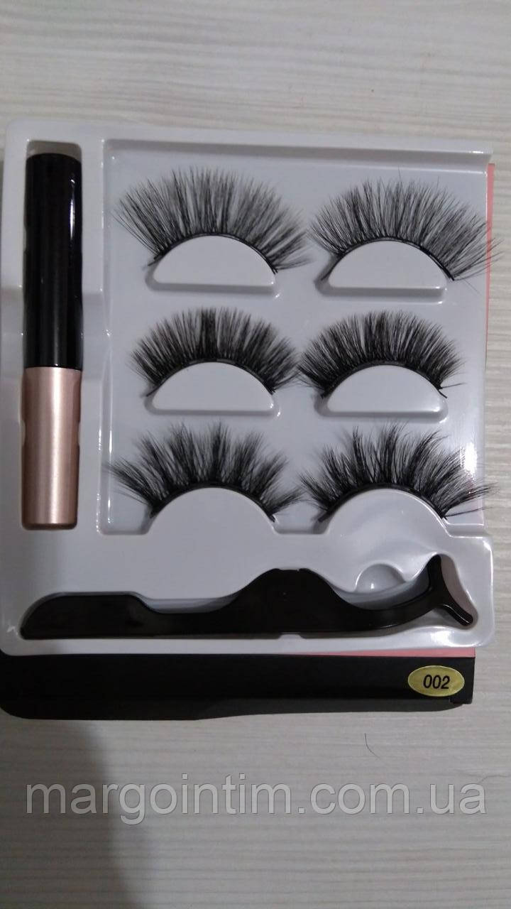 Вії Магнітні вії БАГАТОРАЗОВІ на вибір (повний комплект), фото 1