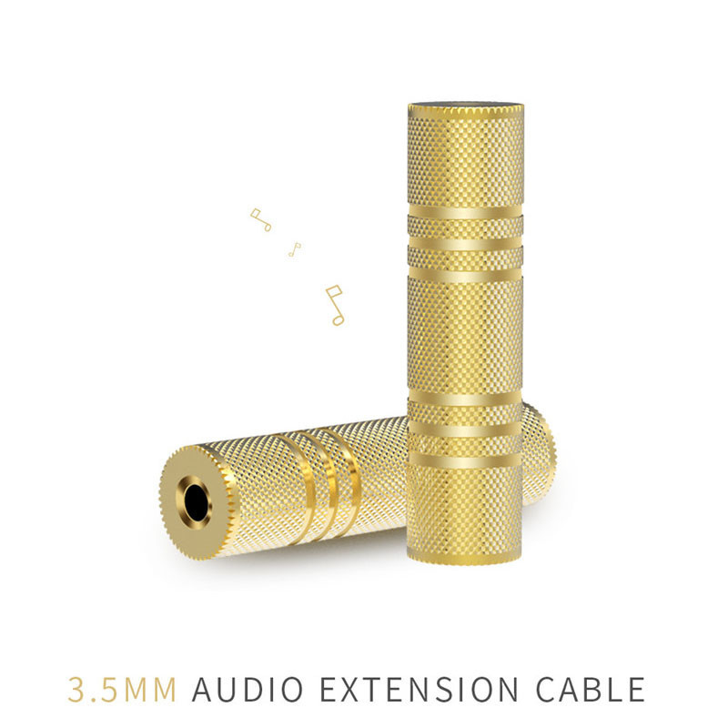 Аудіо перехідник Jack 3.5 - Jack 3.5 мм 3 pin (мама) для з'єднання AUX кабелів, навушників Protech RJ3535F, фото 1
