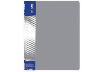 Папка пластикова з 30 файлами, сіра А4 формату Economix А4 E30603-10