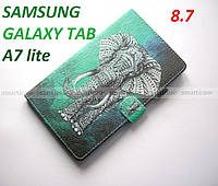 Зеленый чехол на силиконе Слон для Samsung Galaxy tab A7 lite SM-T220 SM-T225 самсунг таб а7 лайт