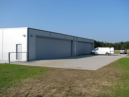 Промислові ворота з каліткою Alutech ProMax 12000х3000 мм