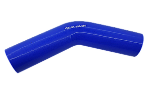 Патрубок (150 мм х 150 мм) (135` - кут) (d=50 товщ = 4 мм)