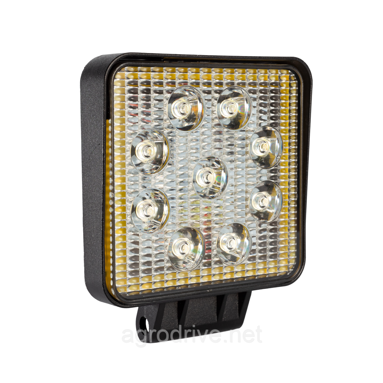 Фара LED квадратна 27 W (+ LED кільце)