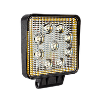 Фара LED квадратна 27 W (+ LED кільце)