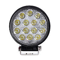 LED-фара кругла 42W, 14 ламп, вузький промінь 10/30V 6000K