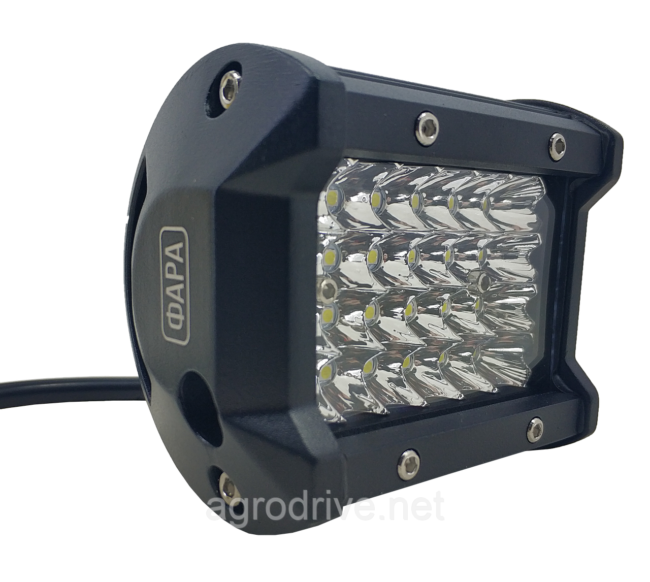 Фара LED прямокутна 72W (24 діоди) 98 мм