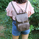 Жіночий рюкзак, сумка-трансформер марсала., фото 7