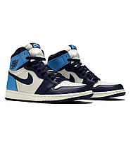 Кросівки Nike Air Jordan 1 Retro High Obsidian UNC Blue, фото 2