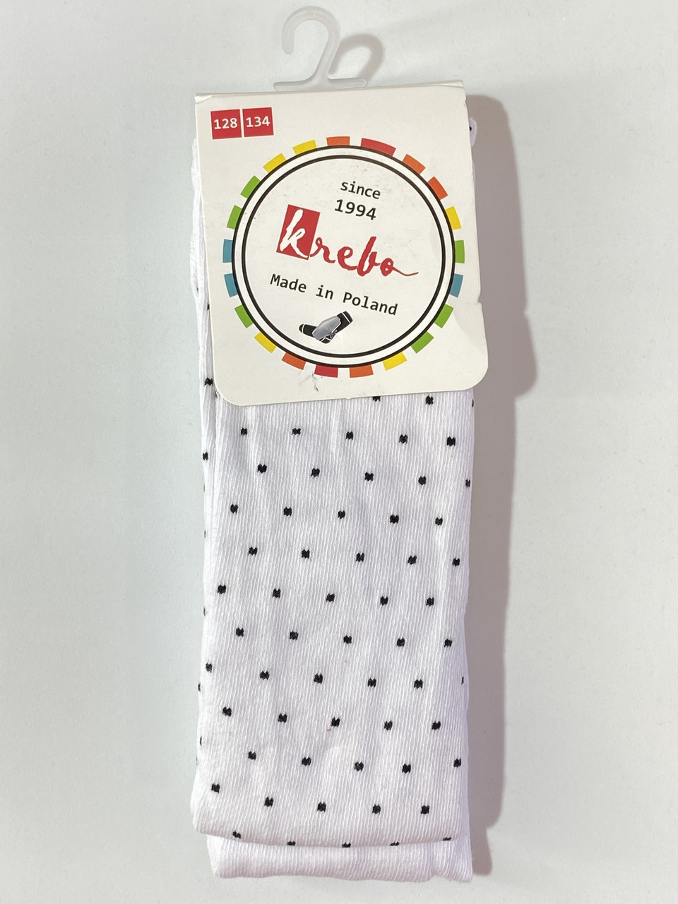 Колготки дитячі для дівчинки Krebo 2005-29 128-134 см Білий, фото 1