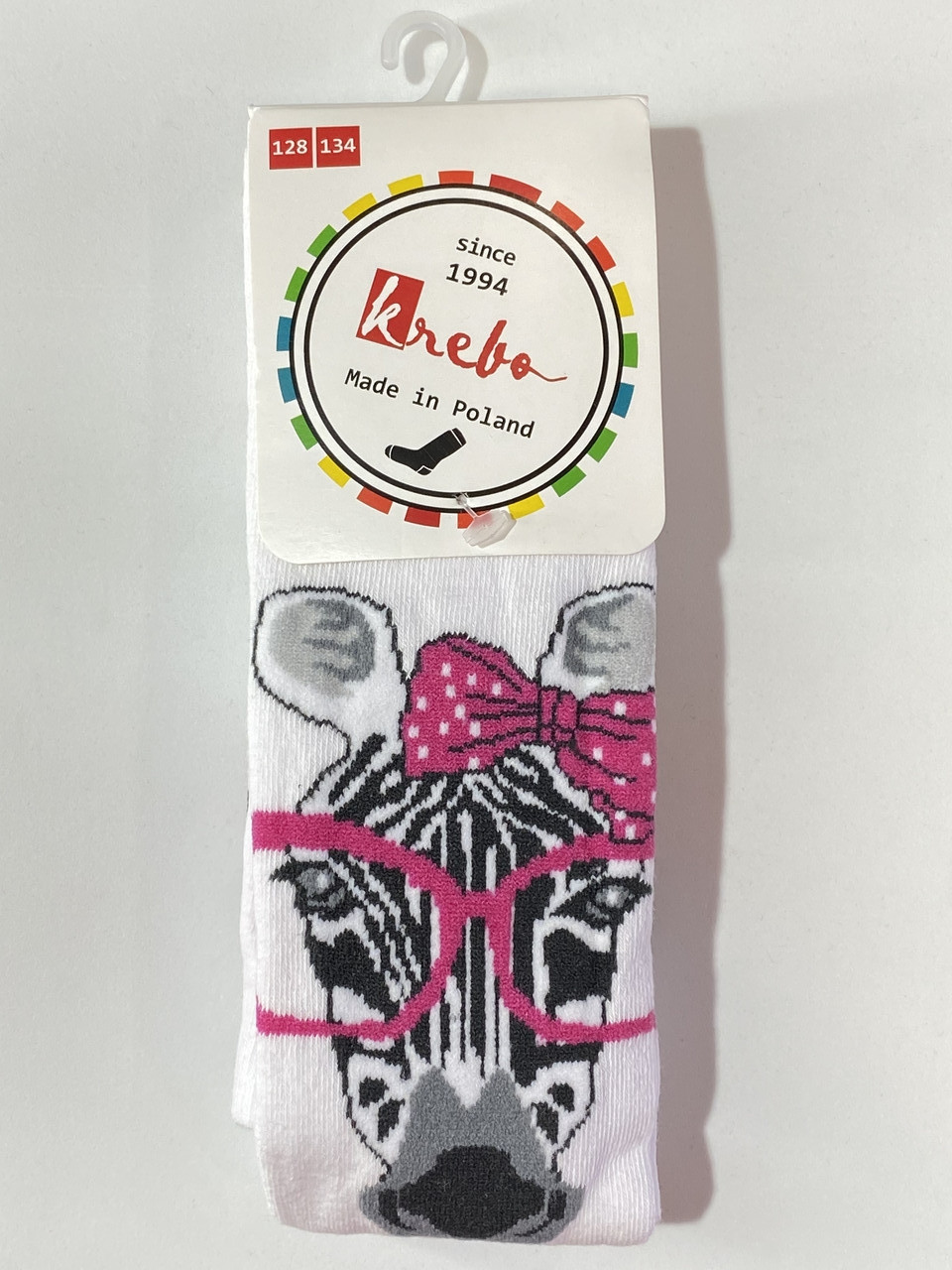 Колготки дитячі для дівчинки Krebo 2011-31 128-134 см Білий, фото 1