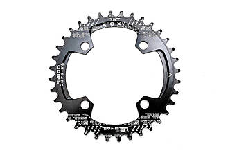 Зірка-неспадайка до шатуна NW AL 34T круг BCD 96 SNAIL (чорн.)