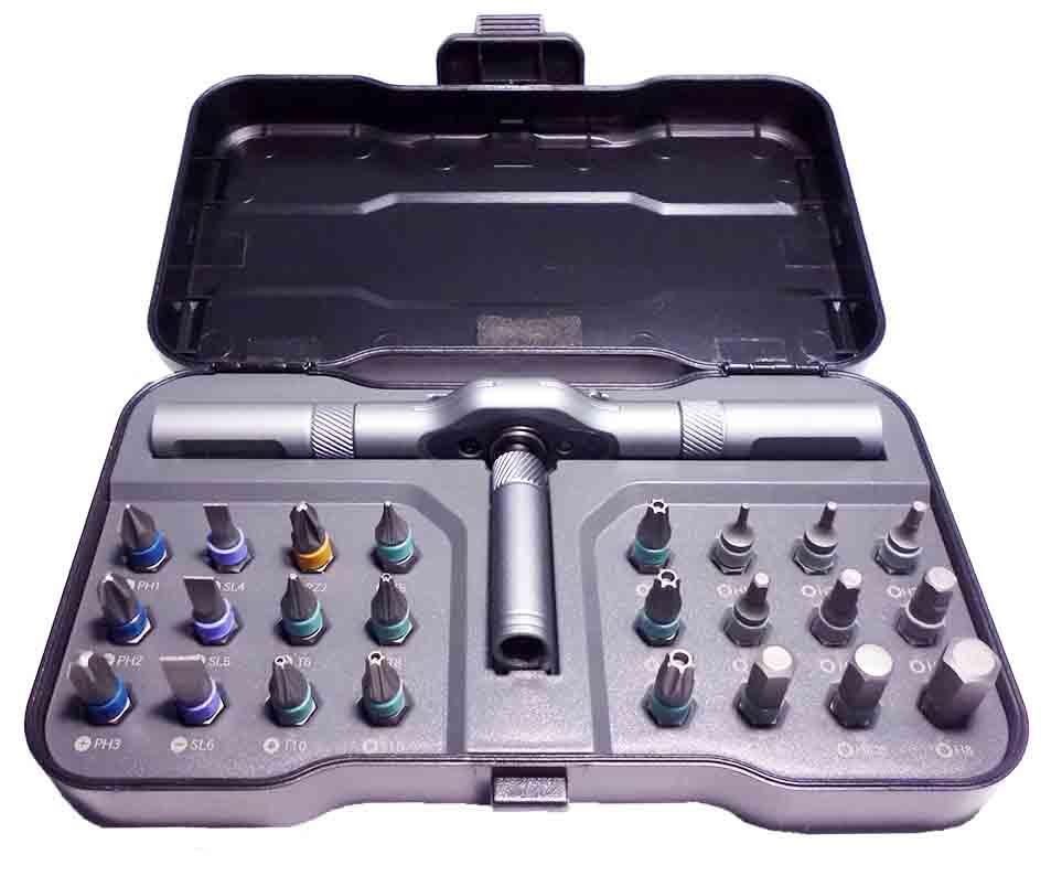 Викрутка із тріскачкою та бітами ATuMan 24 в 1, фото 1