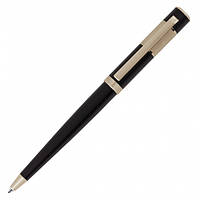 Изящная ручка шариковая Hugo Boss Ribbon Vivid Black. Материал корпуса: ювелирная латунь