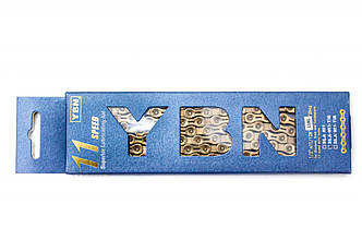 Ланцюг 11 ск. 118зв. Gold YBN SLA-H11 з замком