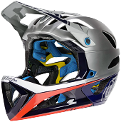 Troy Lee Design (TLD) Stage фулфейс ендуро шолом Silver-Navy