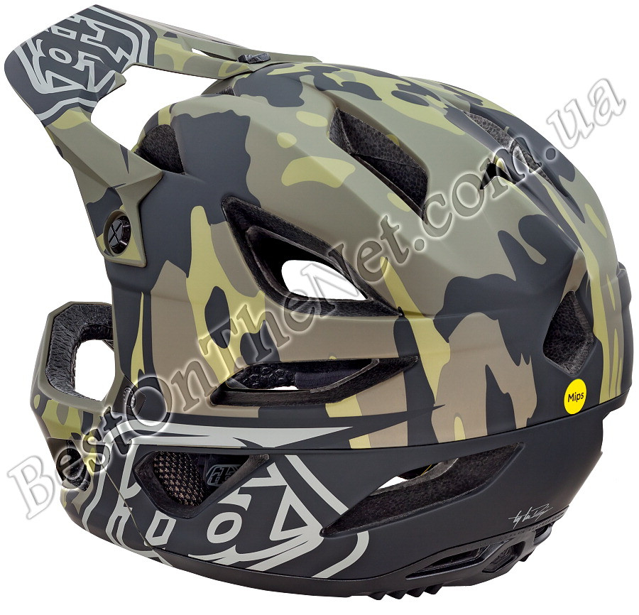 Troy Lee Design (TLD) Stage - фулфейс ендуро шолом Camo-Olive [XS/S] - фото 3 - id-p1561955311