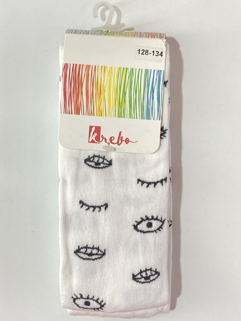 Колготки дитячі для дівчинки Krebo 2011-33 128-134 см Молочний
